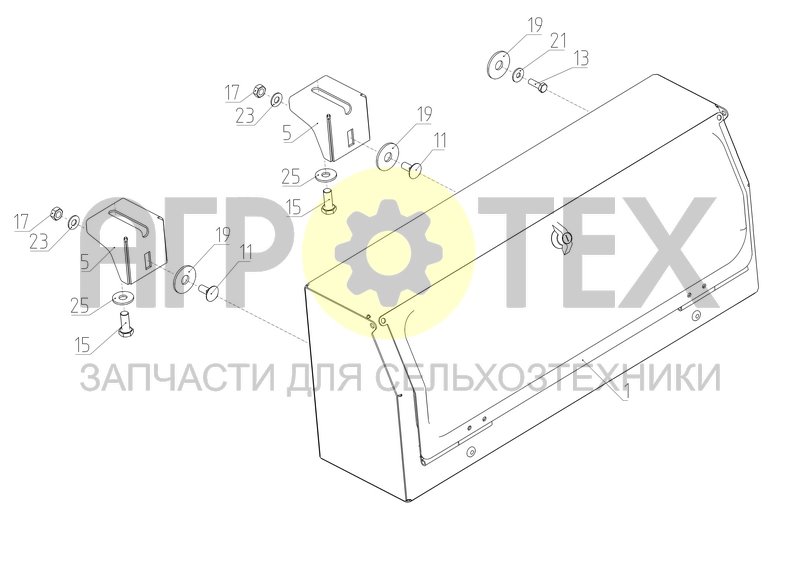 Чертеж Установка ящика инструментального (КСУ-2.40.58.020)